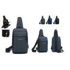 Mochila De Peito Masculina Antifurto: Com Trava De Código E USB