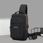 Mochila De Peito Masculina Antifurto: Com Trava De Código E USB