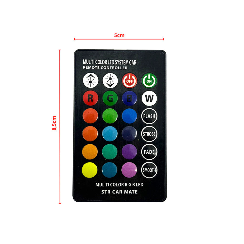 Kit LED Automotivo T10 RGB: Mude a Cor do Farol pelo Controle