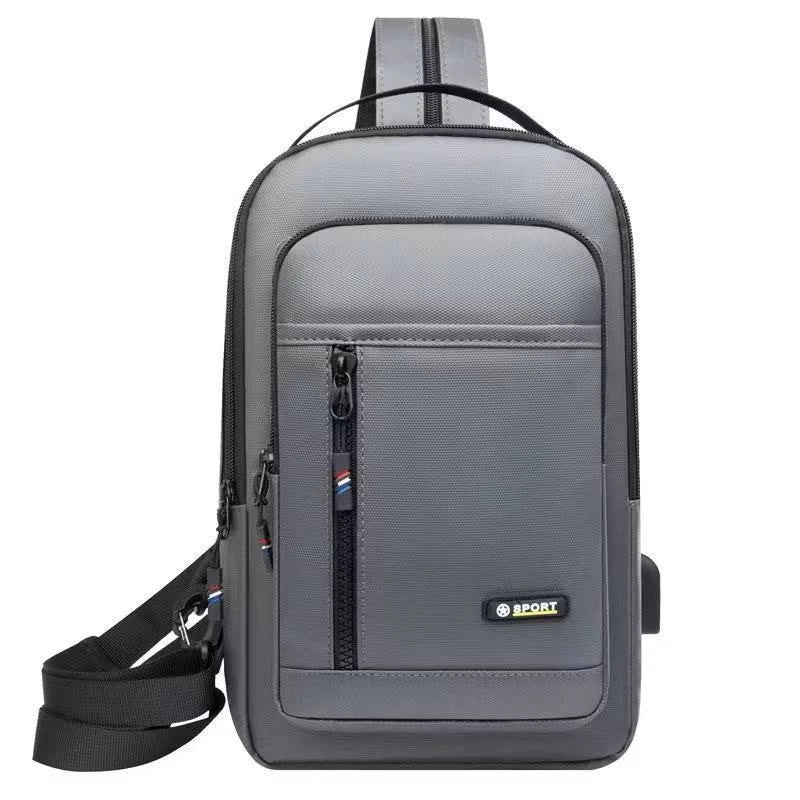 Mochila De Peito Masculina Antifurto: Com Trava De Código E USB