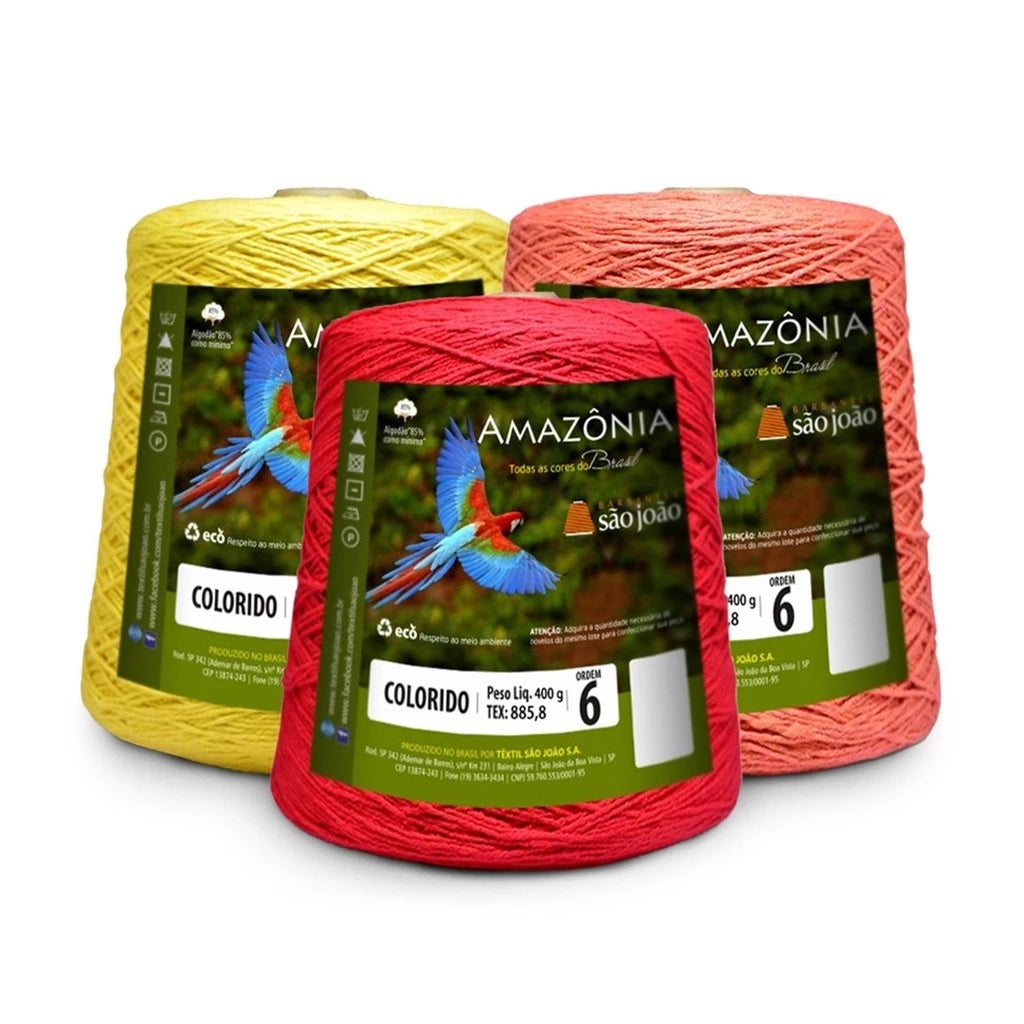 Barbante Amazônia Fio N°6 400 Metros / 400 Gramas - São João