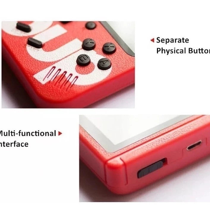 Console Portátil Retrô 400 Jogos — Tela Colorida — Bateria Recarregável